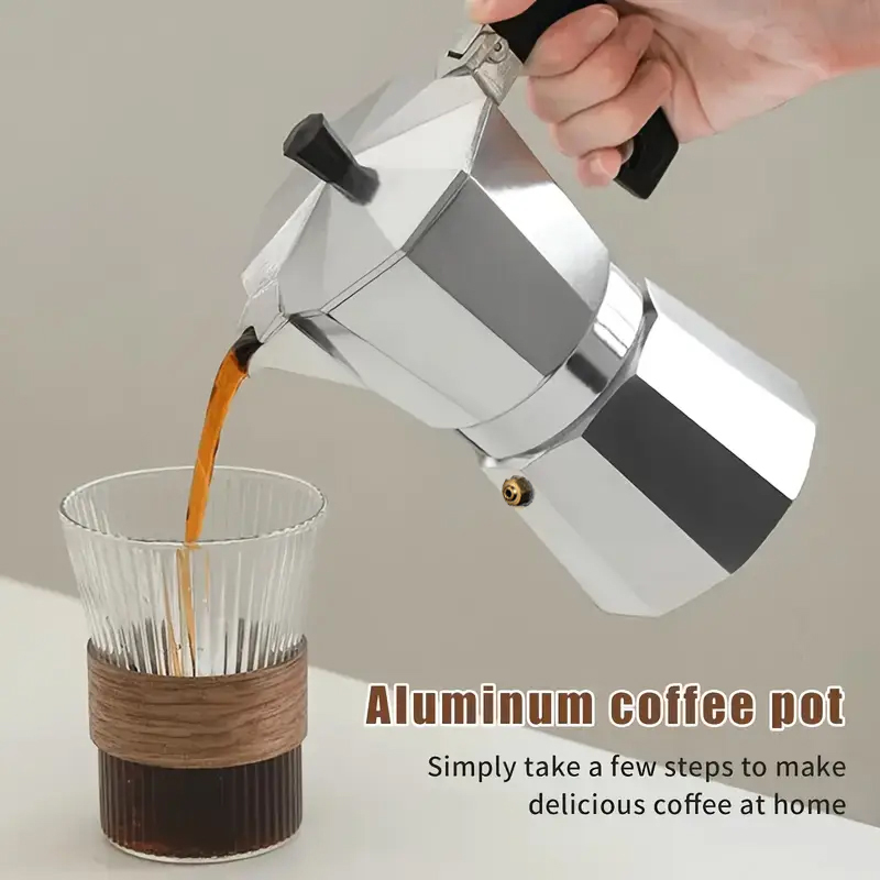 Hero Coffee Equipment - 클래식 알루미늄 모카포트 50-300ML 가정용 스토브탑