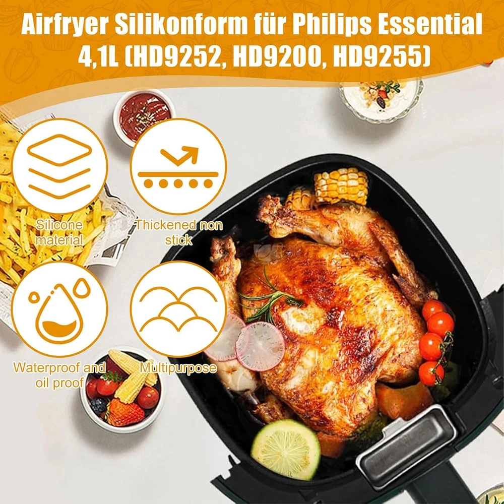 17cm 실리콘 에어 프라이어 몰드 - 필립스 HD92 - Philips Air Fryer Hd9252 리뷰 및 가격