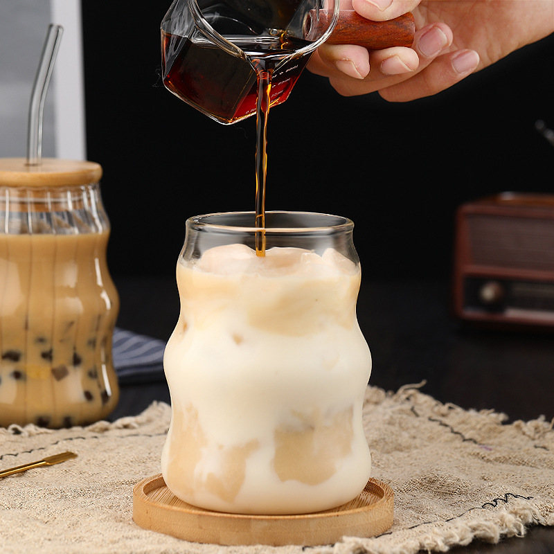 500ml 유리 텀블러, 빨대가 있는 메이슨 자 유리컵 - Bean Hopper Lid 리뷰 및 가격